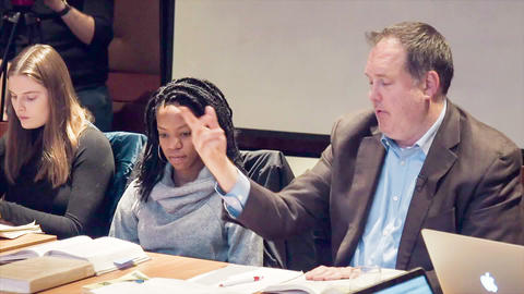 Professor McCarthy lecturing
