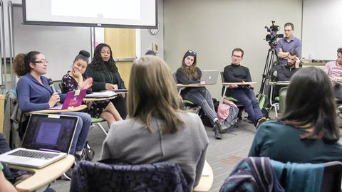 Students in class